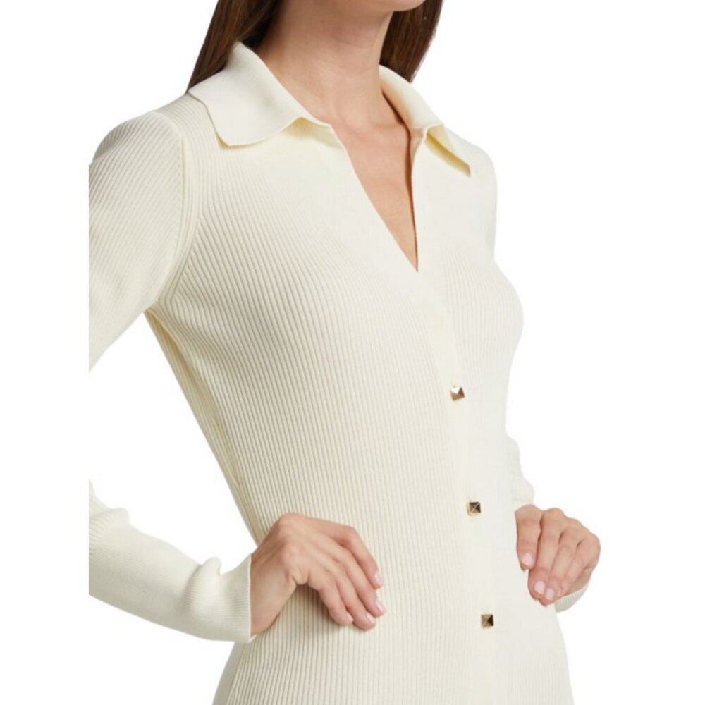 GAUGE81 Rubi Rib-Knit Dress in Ivory Maxi Dress Women's Size S - Picture 2 of 16
